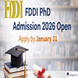 FDDI PhD Admission 2026 Open at fddiindia.com; Apply by January 31